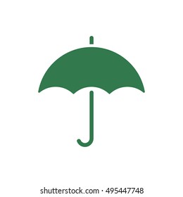 Umbrella   icon,  isolated. Flat  design.