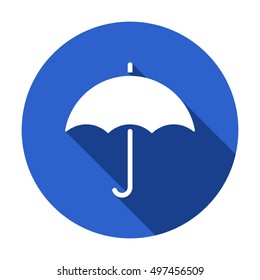 Umbrella    icon,  isolated. Flat  design.