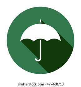 Umbrella    icon,  isolated. Flat  design.