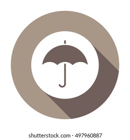 Umbrella    icon,  isolated. Flat  design.