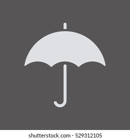 Umbrella  icon,  isolated. Flat  design.