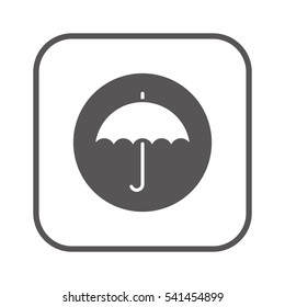 Umbrella  icon,  isolated. Flat  design.