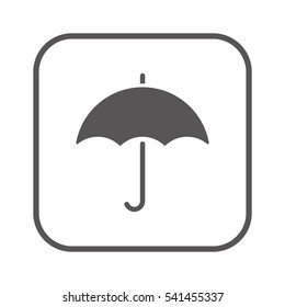Umbrella  icon,  isolated. Flat  design.