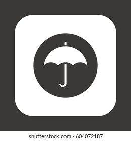 Umbrella  icon,  isolated. Flat  design.