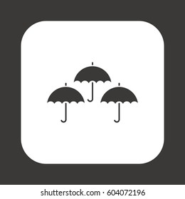 Umbrella  icon,  isolated. Flat  design.