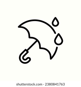 icono de paraguas, icono aislado en fondo claro, perfecto para sitio web, blog, logotipo, diseño gráfico, medios sociales, interfaz de usuario, aplicación móvil