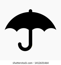 Umbrella icon isolated minimal single flat linear icon for application and info-graphic. Commercial line vector icon for websites and mobile minimalistic flat design.
