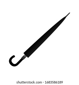Umbrella icon isolated on white. Stock vector illustration in flat style