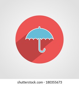Umbrella Icon Isolated on White Background
