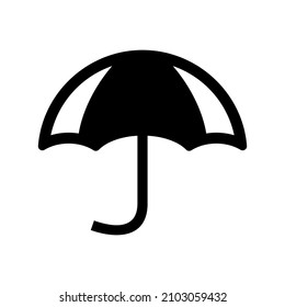 Umbrella icon isolated on white background
