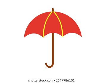 Umbrella icon isolated on white background.