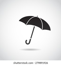 Umbrella icon isolated on white background. Vector art.