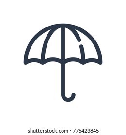 Umbrella icon. Isolated parasol and umbrella icon line style. Premium quality vector symbol drawing concept for your logo web mobile app UI design.