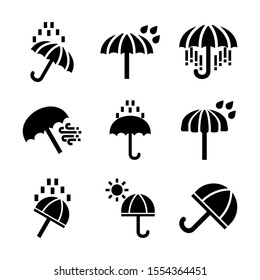 umbrella icon isolated sign symbol vector illustration - Collection of high quality black style vector icons
