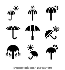 umbrella icon isolated sign symbol vector illustration - Collection of high quality black style vector icons
