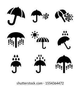 umbrella icon isolated sign symbol vector illustration - Collection of high quality black style vector icons
