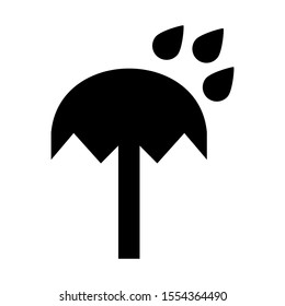 umbrella icon isolated sign symbol vector illustration - high quality black style vector icons
