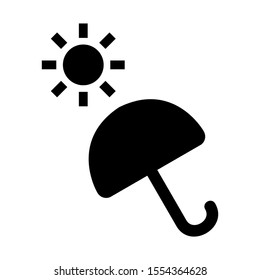 umbrella icon isolated sign symbol vector illustration - high quality black style vector icons
