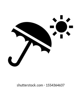 umbrella icon isolated sign symbol vector illustration - high quality black style vector icons
