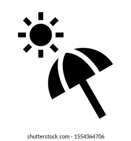 umbrella icon isolated sign symbol vector illustration - high quality black style vector icons
