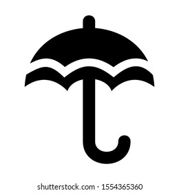 umbrella icon isolated sign symbol vector illustration - high quality black style vector icons
