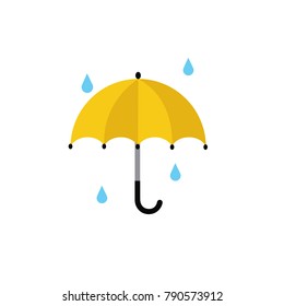 Umbrella icon isolated vector illustration on white transparent background