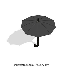 Umbrella icon in isometric 3d style isolated on white background. Accessories symbol