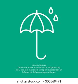 umbrella icon line