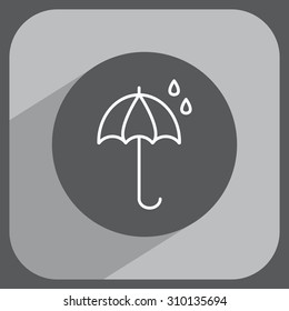umbrella icon line