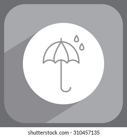 umbrella icon line