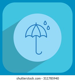 umbrella icon line
