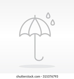 umbrella icon line