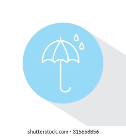 umbrella icon line