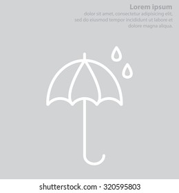 umbrella icon line