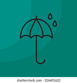 umbrella icon line