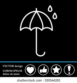 umbrella icon line