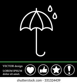 umbrella icon line