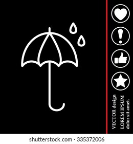 umbrella icon line