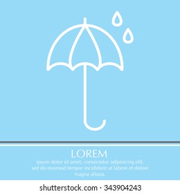 umbrella icon line