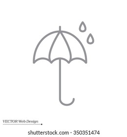 umbrella icon line