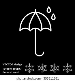 umbrella icon line