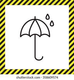umbrella icon line