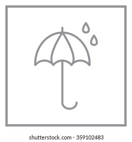umbrella icon line
