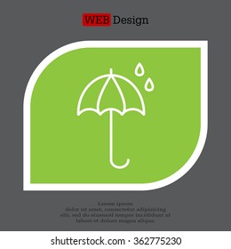 umbrella icon line