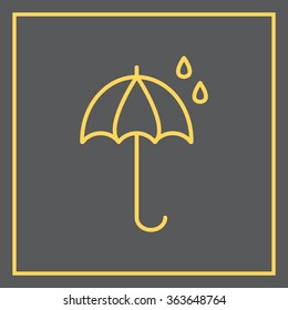 umbrella icon line