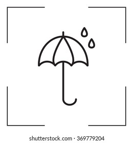 umbrella icon line