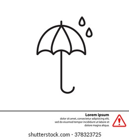umbrella icon line