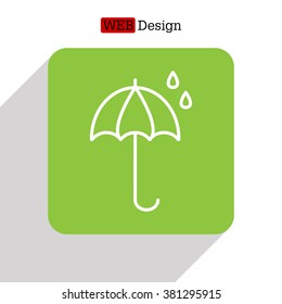 umbrella icon line