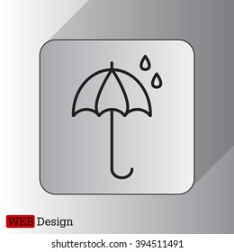 umbrella icon line