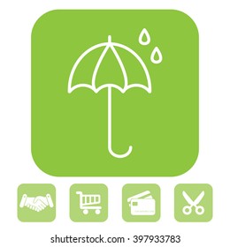 umbrella icon line